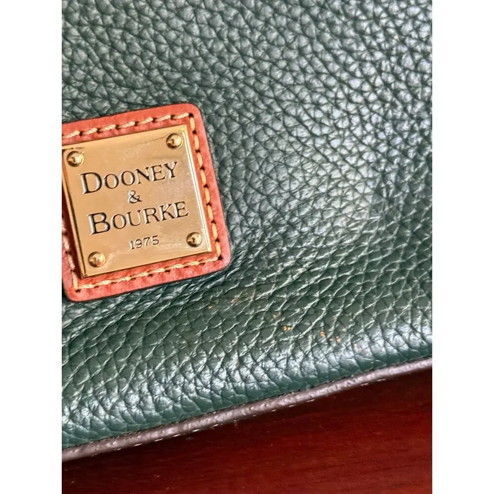 Dooney & Bourke Pebble Grain Letter Carrier Crossbody Bl R935 & Dust Bag